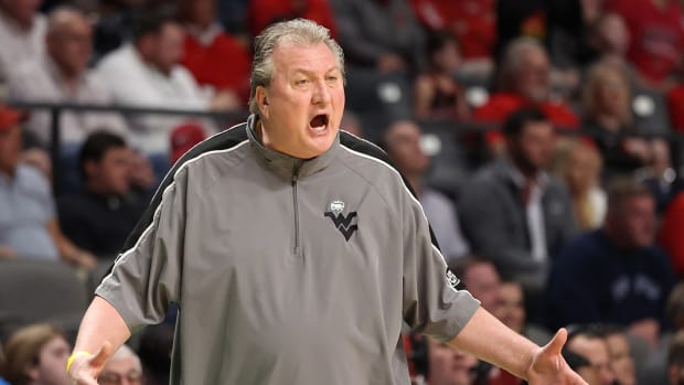 West Virginia Mountaineers head coach Bob Huggins.